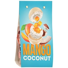 Конфета кокосовая  с начинкой  "МАНГО"