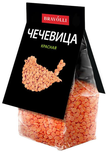 Чечевица красная Bravolli! 350г