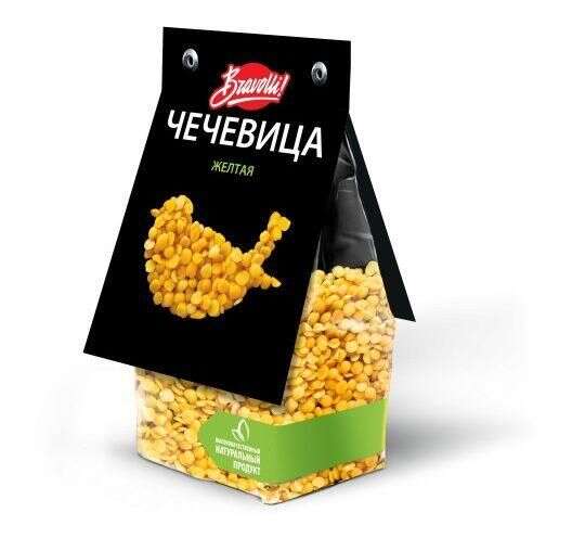 Чечевица желтая Bravolli! 350г