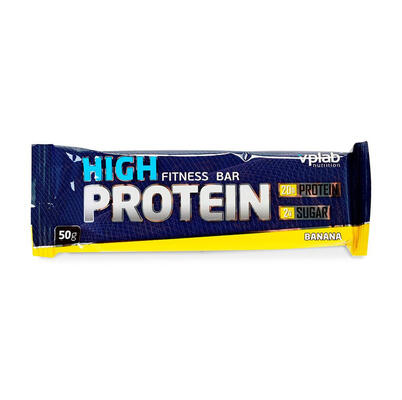 Батончик протеиновый High Protein Fitness Bar Банан VP80715 50гр*20
