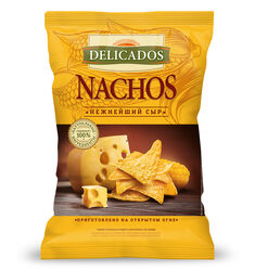 Чипсы кукурузные «Начос Delicados» с нежнейшим сыром, 150 г