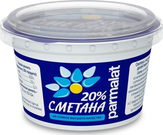 Сметана  Parmalat 20% 200гр.