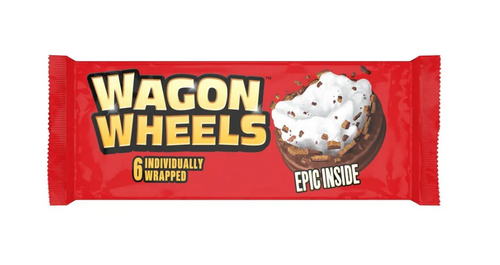 Печенье “Wagon Wheels” с суфле, покрытое глазурью с ароматом шоколада 220 г