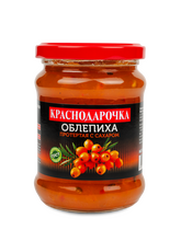 Облепиха, протёртая с сахаром Краснодарочка 280гр ст/б