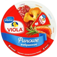 Сыр Viola плавленый ассорти Финское избранное 45%,  130гр*16