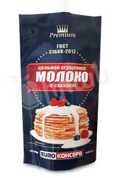 Молоко сгущённое Евроконсерв цельное, с сахаром, 250 г *24