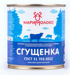 Сгущёнка Маримолоко растительно-молочная, с сахаром, 8,5%, 380 г *45