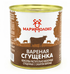 Сгущёнка варёная Маримолоко с сахаром, 8,5%, в железной банке, 380 г *20
