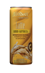 Natura Selection Молочный кофейный напиток стерилизованный «LATTE БАНАН-КАРАМЕЛЬ» 220 мл