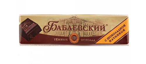 Шоколадный батончик Бабаевский с шоколадной начинкой 50 гр*120