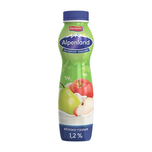 Alpenland Напиток йогуртный пастеризованный фруктовый Яблоко-Груша 1,2% 290 гр*6