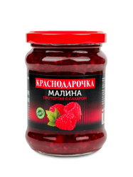  Малина, протёртая с сахаром Краснодарочка 280гр ст/б