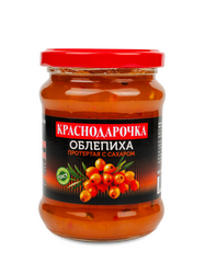 Облепиха, протёртая с сахаром Краснодарочка 280гр ст/б
