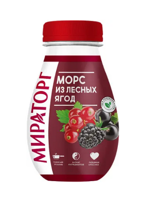  Морс Мираторг из лесных ягод  370мл*12