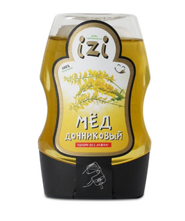 Мёд Izi Донниковый, с удобным силиконовым дозатором, 280 г*12