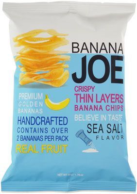 Банановые чипсы с морской  солью, 50г*24
