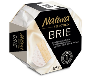 Natura Selection Сыр Бри с белой плесенью 60% 125 гр