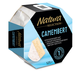 Natura Selection Сыр Камамбер с белой плесенью 50% 125 гр