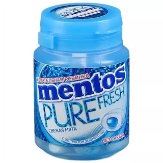 Mentos Жевательная резинка со вкусом Свежая Мята 100г