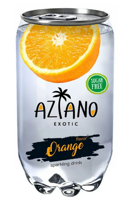 Газированный напиток «AZIANO» "Orange" 0,35л