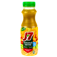 Продукт питьевой J7 Полезный завтрак Персик Манго Яблоко 0.3 л