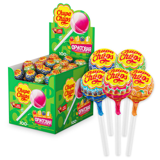 Chupa Chups Карамель со вкусом Фрукты + Кола 12г