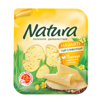 Natura Сыр Сливочный в нарезке в сухом веществе 45% 150 гр