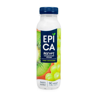 EPICA Йогурт питьевой киви- виноград 2,5%  290гр*6