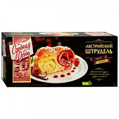 Пирог «Сдобная особа» Австрийский штрудель «вишня и ваниль», 400 г