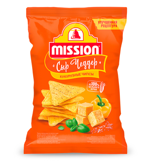 Чипсы кукурузные MISSION "Чеддер", 150 гр *18
