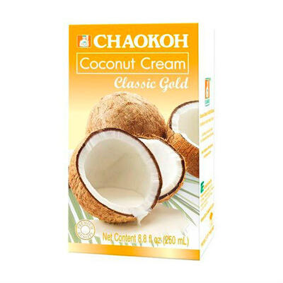 Кокосовые сливки Chaokoh Classic Gold 20–22 %, 250 мл