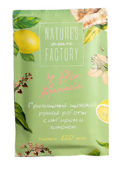 Шоколад Nature’s own factory гречишный с имбирем и лимоном 24 х 20 г