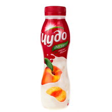 Йогурт Чудо питьевой двойной вкус персик-абрикос 2,4% 270г