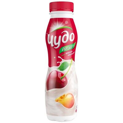 Йогурт Чудо питьевой двойной вкус вишня-черешня 2,4% 270г