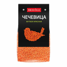 Чечевица красная Футбол Bravolli! 350г *11
