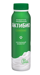 АКТИБИО ЙОГУРТ ПИТЬЕВОЙ 260 ГРАММ НАТУРАЛЬНЫЙ