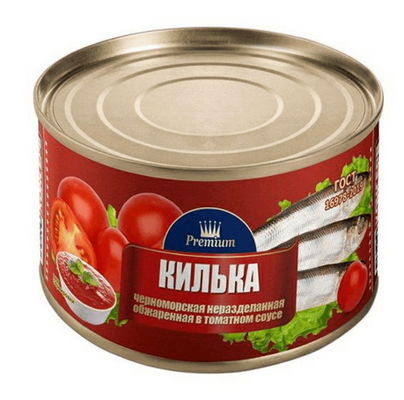 Килька Евроконсерв балтийская, в томатном соусе, 240 г *24