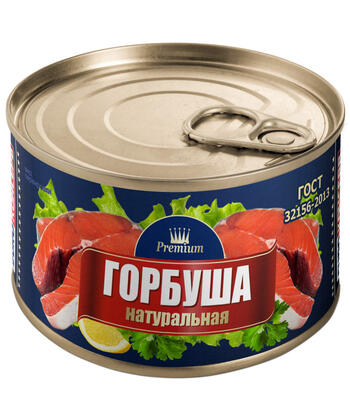 Горбуша Евроконсерв натуральная, 240 г *24