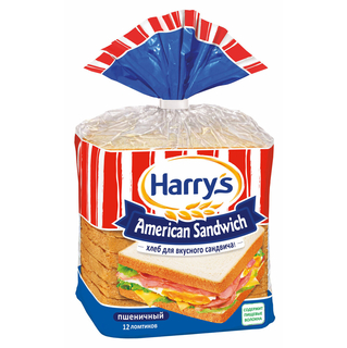 Сандвичный Хлеб "Harry's" American Sandwich пшеничный 470гр