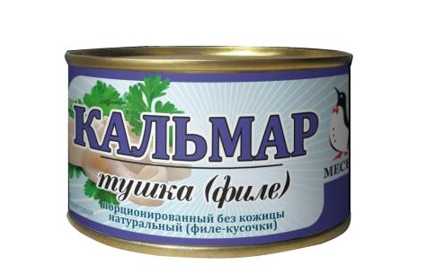 Кальмар  Месье натуральный тушка  240 г *48