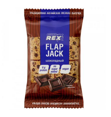 Печенье ProteinRex Flap Jack протеиновое овсяное шоколадное, 60 г