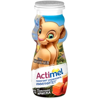 Кисломолочный напиток Actimel  Детский Слив. Ириска (6 ШТ)
