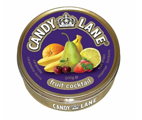 Candy Lane фрукт.леденцы фруктовый коктейль 200 гр*24
