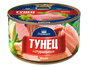 Тунец Евроконсерв в масле, филе, 185 г *24