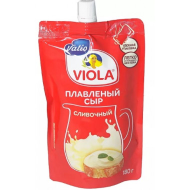 Сыр плавленый «Виола» «Сливочный» м.д.ж. в сухом веществе 45%, 180г.*7