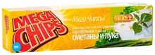 Мегачипсы картофельные со вкусом сметаны и лука 100г * 25шт