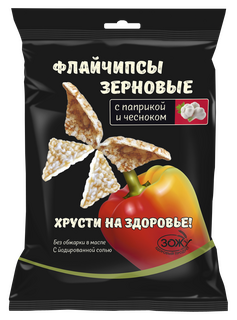 ФлайЧипсы зерновые  с паприкой и чесноком 40 гр