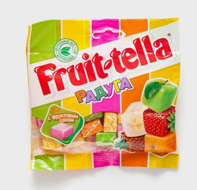 Жевательные конфеты Fruittella вкус Клубника, 70 г