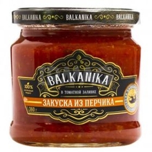 Закуска из перчика в томатной заливке "BALKANIKA" 360гр.*6