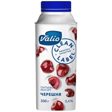 Йогурт Валио питьевой с черешней 0,4% 0,33 кг*6